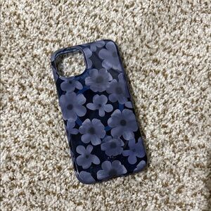 Velvet Caviar Floral Blue iPhone Mag Safe Case. iPhone 13.